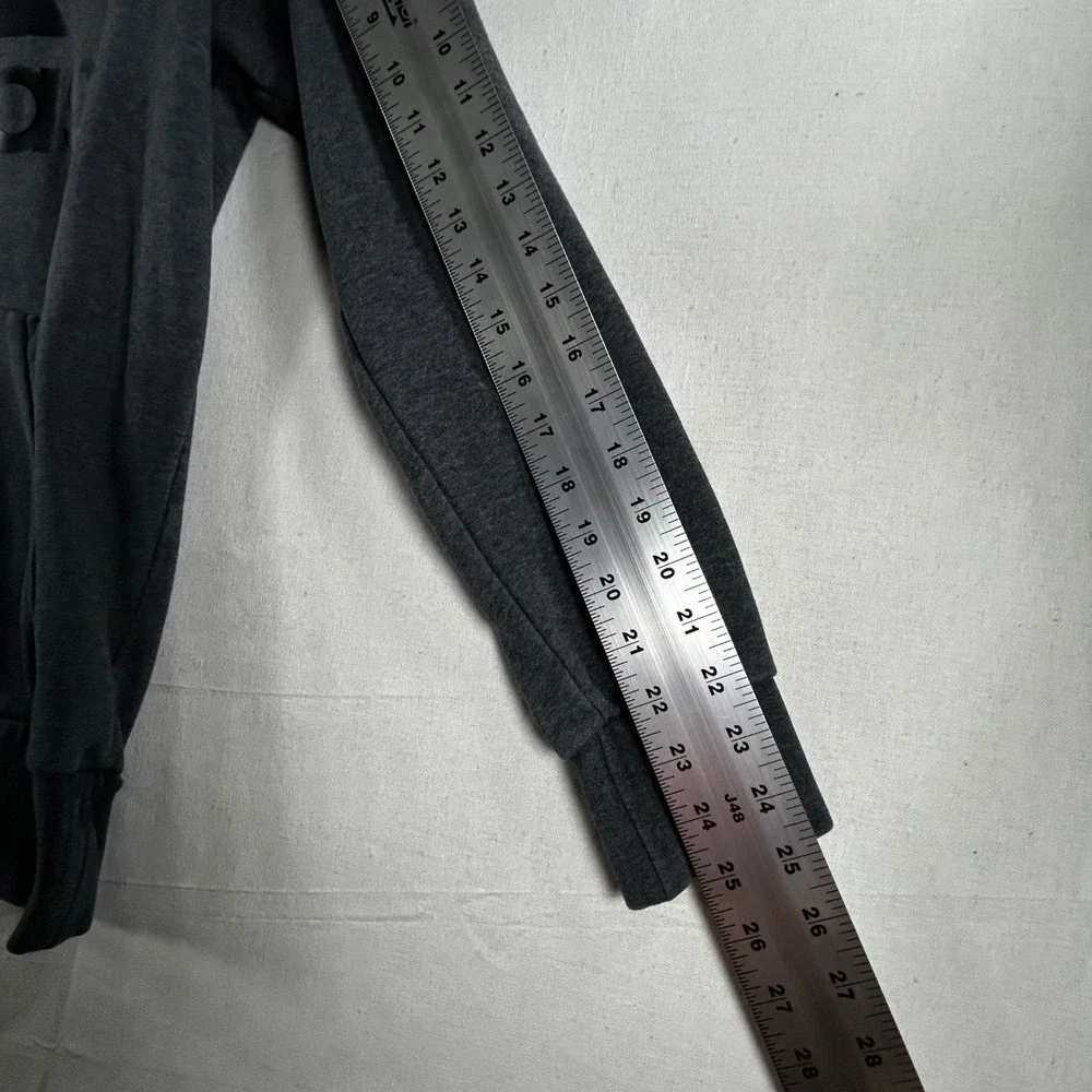 Adidas‎ Mens Medium Hoodie Pullover Sweatshirt Charcoal Gray Badge of Sport Logo
